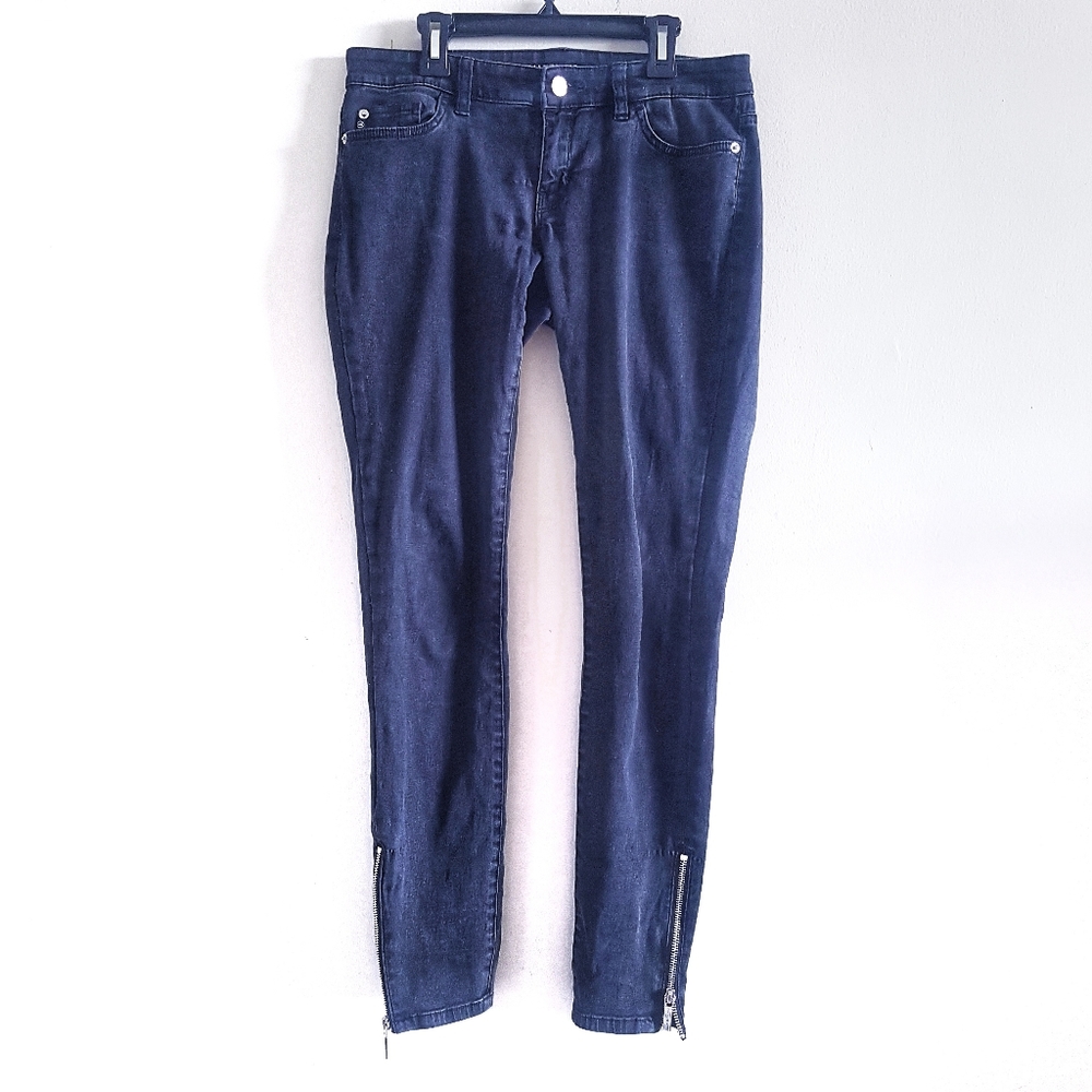 Michael Kors Black Ankle Zipper Jeans Size 2